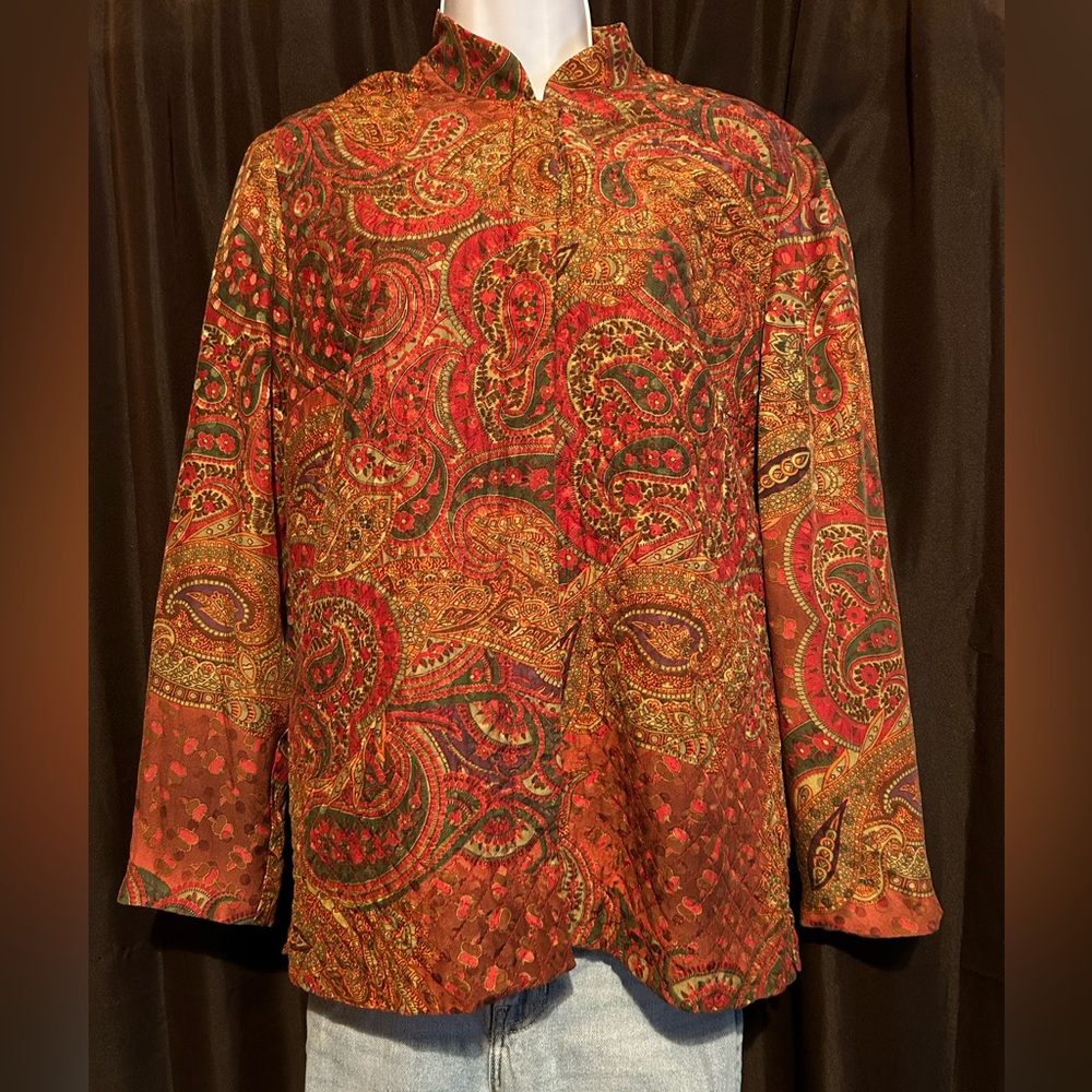 Maggy London‎ 100% Silk Kimono Top Size 6